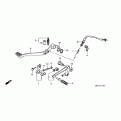 Схема вузла: Педаль (Лапка) для Honda XL1000V Varadero