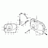 Схема узла: Правая крышка картера для Honda NT700 Deauville