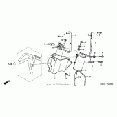 Схема вузла: Evap canister для Honda ST1300 Pan-European