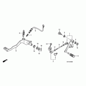 Схема вузла: Педаль (Лапка) для Honda XL125 Varadero