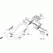 Схема вузла: Сидіння для Honda NX650 Dominator