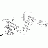 Схема вузла: Vt1100c handlebar для Honda VT1100 Shadow
