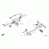 Схема вузла: Педаль (Лапка) для Honda NC700