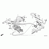 Схема вузла: Throttle Body (Tubing) для Honda GL1800 Gold Wing F6B Bagger