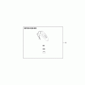 Схема вузла: Leather tank belt для Honda VT125 Shadow