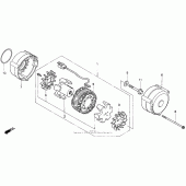 Схема узла: Генератор для Honda CB750 Nighthawk