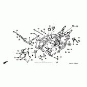 Схема вузла: Рама для Honda VT1100 Shadow Spirit