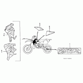 Схема вузла: Stripe / mark для Honda CR250