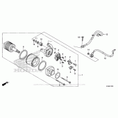 Схема вузла: Стартер електричний для Honda CBR300R