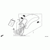 Схема вузла: Заднє крило 2 для Honda VT1300 Sabre