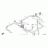 Схема вузла: Система вентиляція картера для Honda RVT1000R RVT RC51