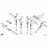 Схема вузла: Шток & Клапан для Honda VT1300 Fury