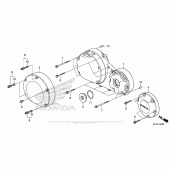 Схема вузла: Права кришка картера для Honda VT1300 Fury