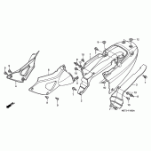 Схема вузла: Сидіння і Бічний обтічник для Honda XL1000V Varadero