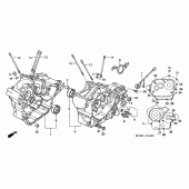 Схема вузла: Картер двигуна для Honda XL650 Transalp