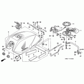 Схема вузла: Паливний бак для Honda CB1300 Super Four