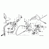 Схема вузла: Пульт управління рульовой для Honda VT600 Shadow VLX Deluxe