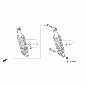 Схема вузла: Задня підвіска для Honda CBF250