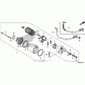 Схема вузла: Стартер електричний для Honda VT750 Shadow Aero