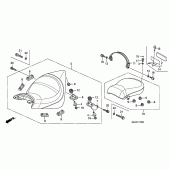 Схема вузла: Сидіння для Honda VTX1300