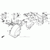 Схема узла: Заднее крыло для Honda GL1500 Gold Wing Aspencade