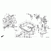 Схема узла: Масляный насос & Поддон для Honda CBR1000 CBR1000RR (ABS) Fireblade