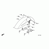 Схема вузла: Переднє крило для Honda XL1000V Varadero