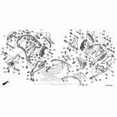 Схема узла: Нижний обтекатель для Honda ST1300 Pan-European Police