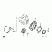 Схема вузла: Pulse generator / starting clutch для Honda XL1000V Varadero