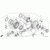 Схема вузла: Final Driven Gear для Honda VFR1200 Crosstourer