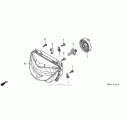 Схема вузла: Фара для Honda CBR600 CBR600F4