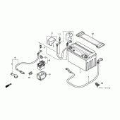 Схема вузла: Акумулятор для Honda CBR900RR CBR900RR Fireblade