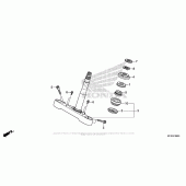 Схема вузла: Рульова траверса для Honda VT1300 Fury