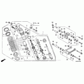 Схема вузла: Задній амортизатор для Honda CRF150 CRF150R