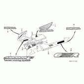 Схема вузла: Stripe / mark (3) для Honda CBR1000 CBR1000F