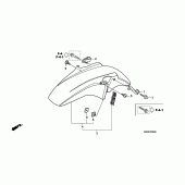 Схема вузла: Переднє крило для Honda CBF600