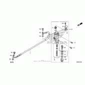 Схема узла: Задний тормозной цилиндр для Honda CRF250 CRF250X