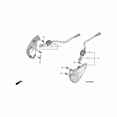 Схема вузла: Поворотники для Honda CBF1000