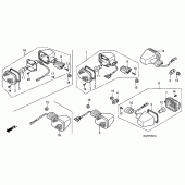 Схема узла: Поворотники (CM/U) для Honda CB900 Hornet