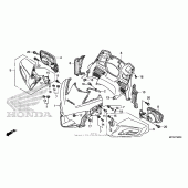 Схема узла: Передний обтекатель для Honda ST1300 Pan-European