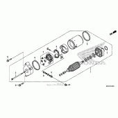 Схема узла: Стартер электрический для Honda ST1300 Pan-European