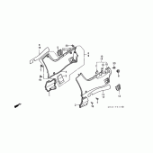 Схема вузла: Бічний обтічник для Honda ST1100 Pan-European