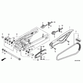 Схема узла: Задний рычаг (Маятник) для Honda NC700