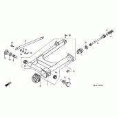 Схема вузла: Задній важіль (Маятник) (VT1100C) для Honda VT1100 Shadow