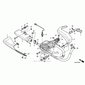 Схема вузла: Вихлопна система для Honda NSA700 DN-01