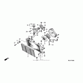 Схема узла: Радиатор для Honda ST1100 Pan-European