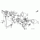Схема вузла: Панель приладів для Honda GL1500 F6C
