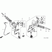 Схема узла: Пульт управления рулевой (GL1800A1/A2/A3) для Honda GL1800 Gold Wing