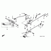 Схема узла: Педаль(Лапка) для Honda VF750 Magna