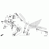 Схема вузла: Кермо (3) для Honda VT750 Shadow Phantom